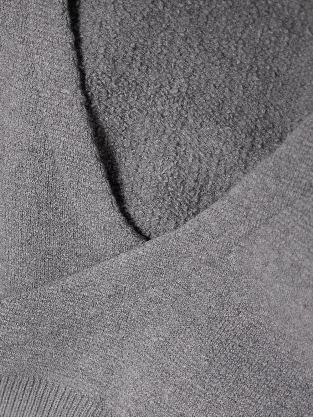Skims Textured Knit Wrap crop cardigan Dark Heather Gray woman's size l/xl NWT - Picture 5 of 13